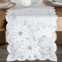 Luxusná sviatočná šerpa 35x180cm so strieborným leskom Luxusná sviatočná šerpa 35x180cm so strieborným leskom